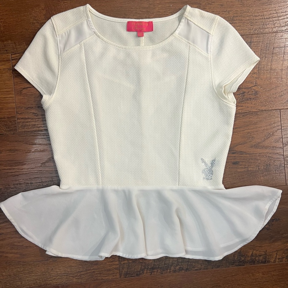 Playboy Bunny Peplum Top